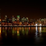 Chicago skyline at night.